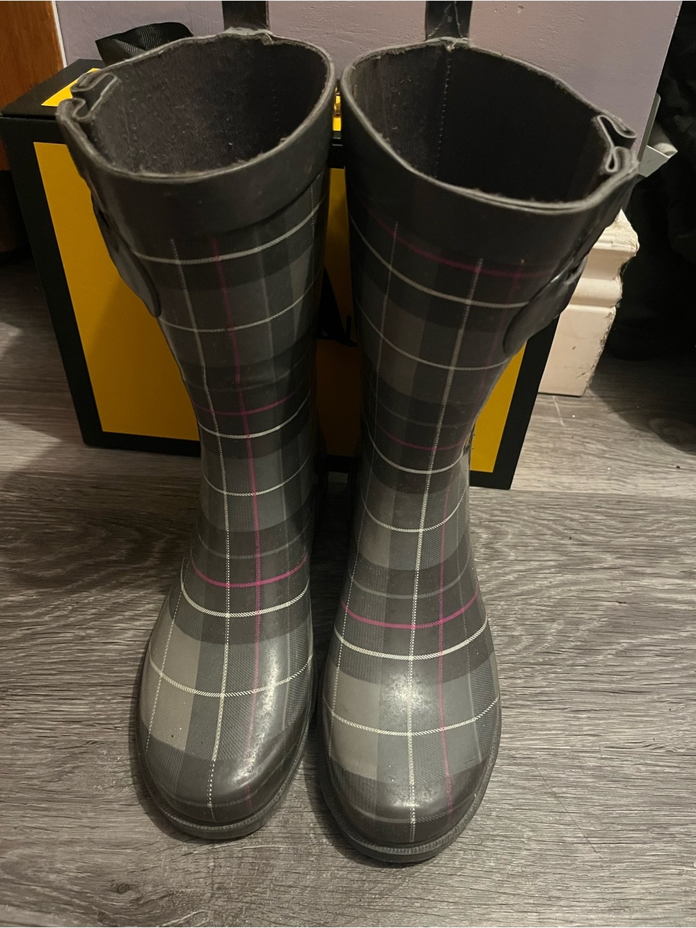 Capelli Plaid Rain Boots